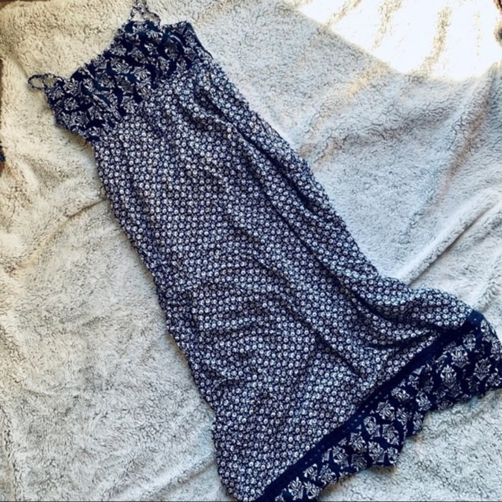 Two by Vince Camuto blue Maternity maxi dress